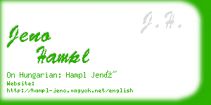 jeno hampl business card